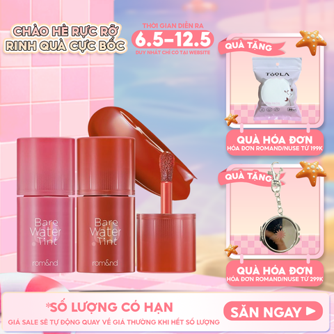 Son Tint Romand Lâu Trôi, Căng Mọng Bare Water Tint