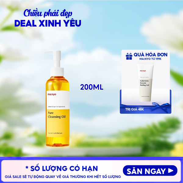  Dầu Tẩy Trang Ma:nyo Làm Sạch Sâu Pure Cleansing Oil 200ml 