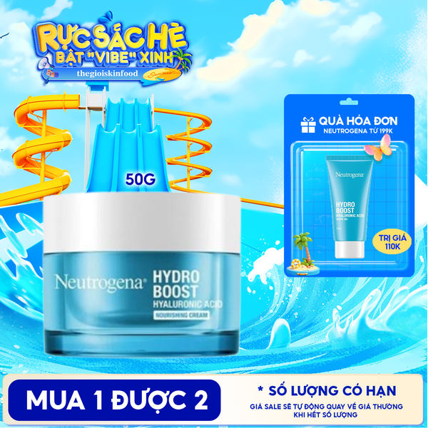  Kem Dưỡng Ẩm Neutrogena Cấp Nước Giúp Da Mịn Màng Dành Cho Da Khô Hydro Boost Nourishing Gel Cream 50g 