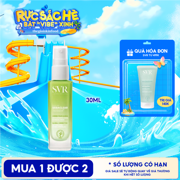  Xịt Hỗ Trợ Giảm Mụn Lưng & Cơ Thể SVR Mờ Thâm Mụn Sebiaclear Spray Corps 150ml 