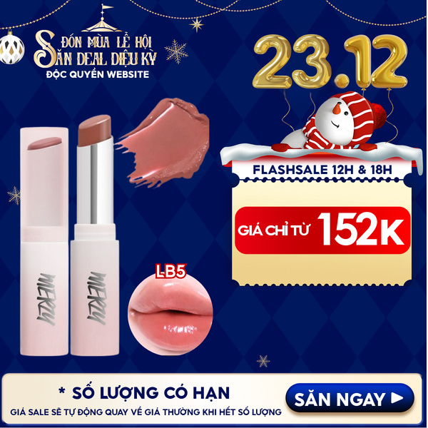  [LB1 -LB8] Son Dưỡng Ẩm Merzy Có Màu Cho Môi Mềm Mịn, Căng Mọng Siren Melting Color Lip Balm 3g 