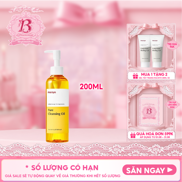  Dầu Tẩy Trang Ma:nyo Làm Sạch Sâu Pure Cleansing Oil 200ml 