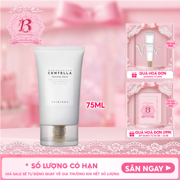  Kem Dưỡng Skin1004 Làm Dịu Da Chiết Xuất Rau Má Madagascar Centella Soothing Cream 75ml 