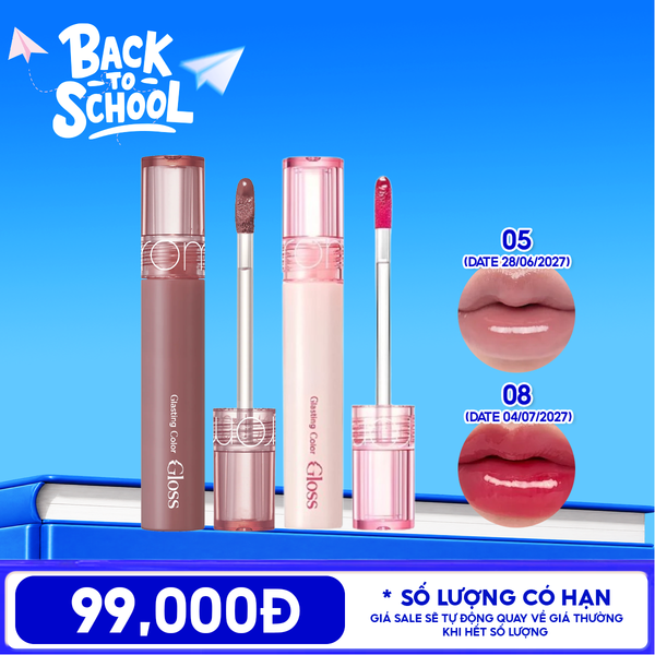  [Màu 1-17] Son Tint Nước Romand Siêu Lì, Lâu Trôi Glasting Water Tint 4g 