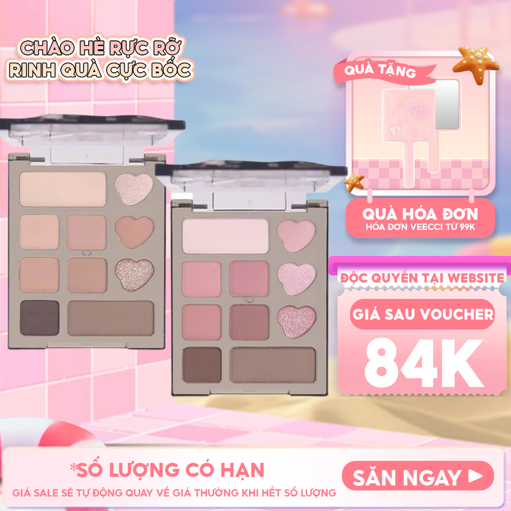 Bảng Phấn Mắt VEECCI 10 Ô Glamorous Dreamland 10 Color Eyeshadow