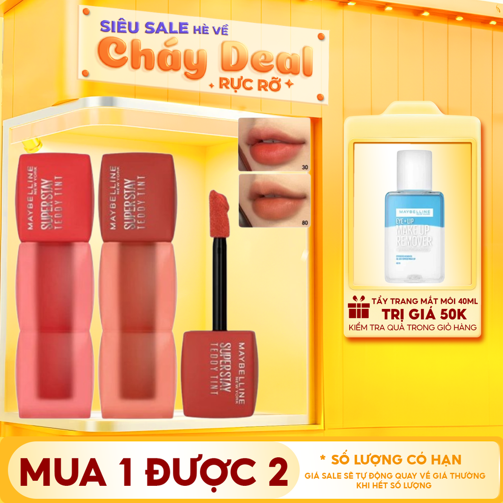 Son Kem Lì Bông Bền Màu Maybelline Superstay Teddy Tint 5ml