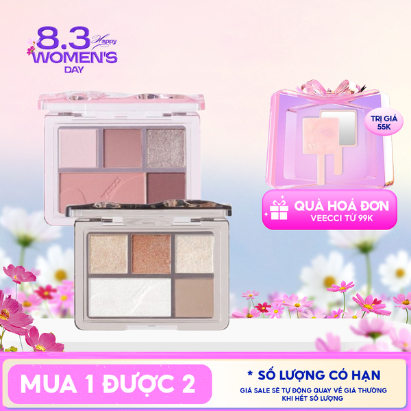  Bảng Phấn Mắt 5 Ô Màu VEECCI Fantasy Dream 5-Color Eyeshadow Palette 5.2g 