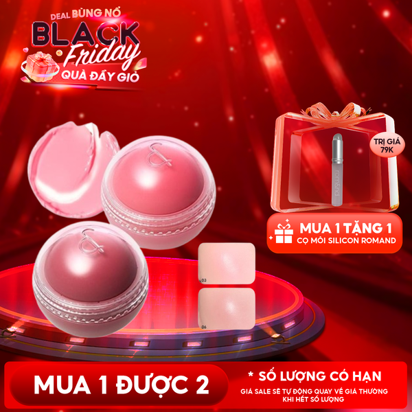  Má Hồng Kem Romand Dạng Lăn, Căng Bóng Juicy Roll Cheek 8.4g 