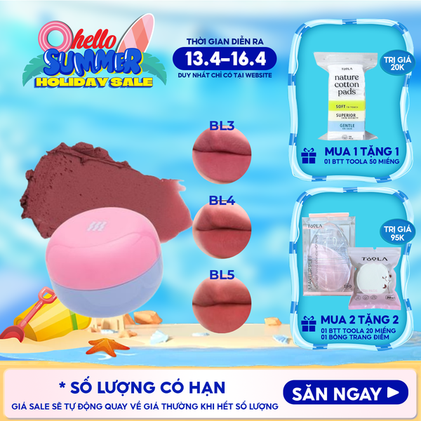  Son Kem Bùn Merzy Kiêm Má Hồng Mờ Lì, Mịn Mượt Như Bơ Dạng Hũ Blurry Lip Mousse 6g 