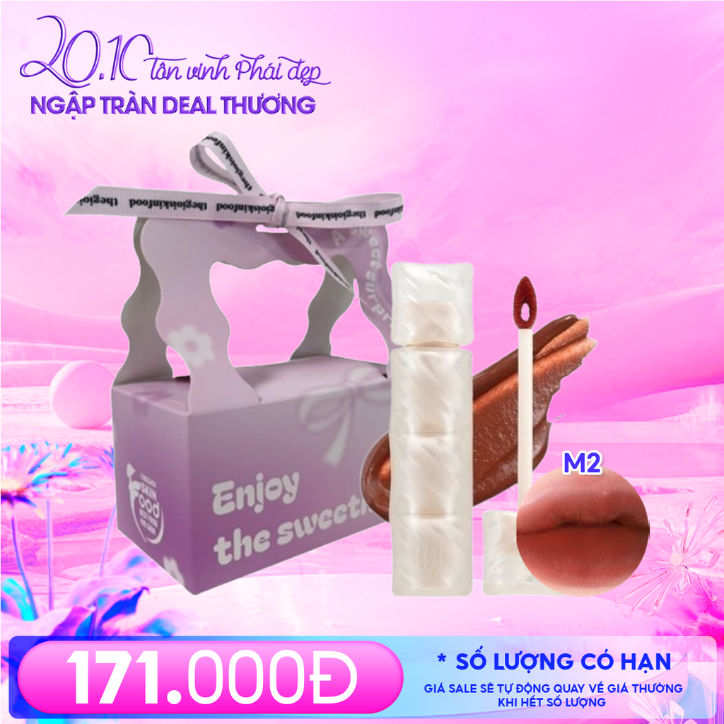 Combo Quà Tặng 20/10: Combo Túi Hộp Nhỏ Enjoy The Sweetness Và Son Môi Merzy