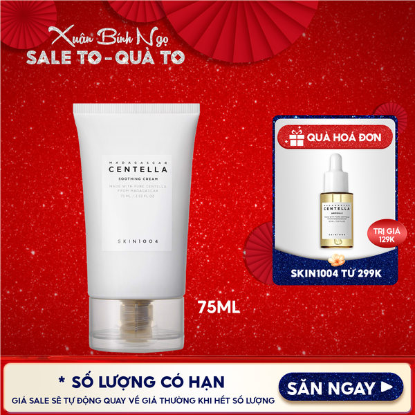  Kem Dưỡng Skin1004 Làm Dịu Da Chiết Xuất Rau Má Madagascar Centella Soothing Cream 75ml 