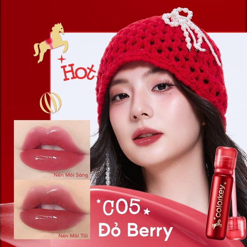 Son Bóng Colorkey Môi Căng Bóng, Dưỡng Ẩm Lasting Essence Lip Lacquer 3ml