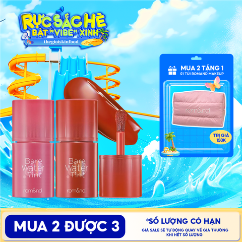 Son Tint Romand Lâu Trôi, Căng Mọng Bare Water Tint