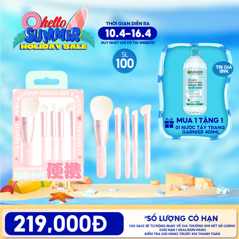 [ĐỘC QUYỀN - MUA 1 TẶNG 1] Cọ Trang Điểm Chuyên Dụng TTR Makeup Brush TẶNG 1 Nước Tẩy Trang 400ML