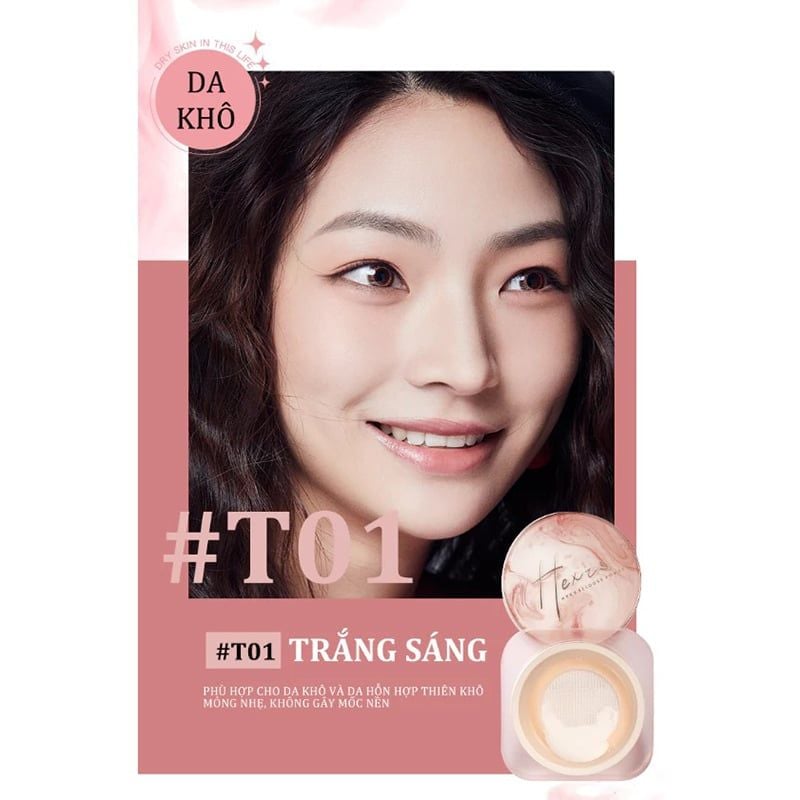 Phấn Phủ Hexze Dạng Bột Mỏng Nhẹ Light Mist Loose Powder 7g
