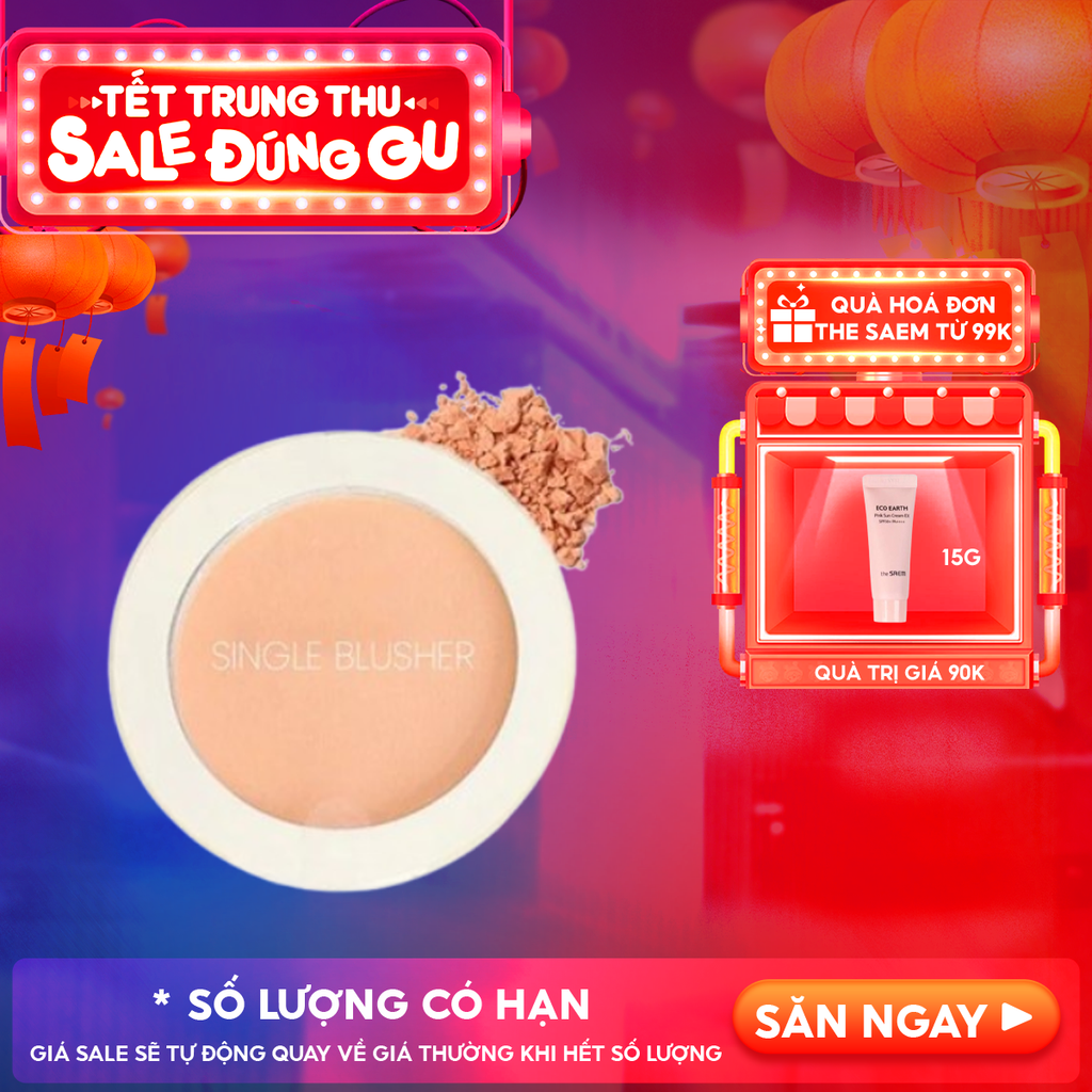 Phấn Má Hồng The Saem Hàn Quốc Xinh Xắn Saemmul Single Blusher 5g