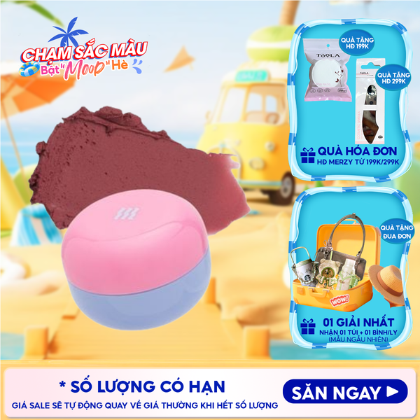  Son Kem Bùn Merzy Kiêm Má Hồng Mờ Lì, Mịn Mượt Như Bơ Dạng Hũ Blurry Lip Mousse 6g 