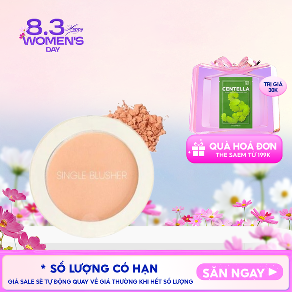  Phấn Má Hồng The Saem Hàn Quốc Xinh Xắn Saemmul Single Blusher 5g 