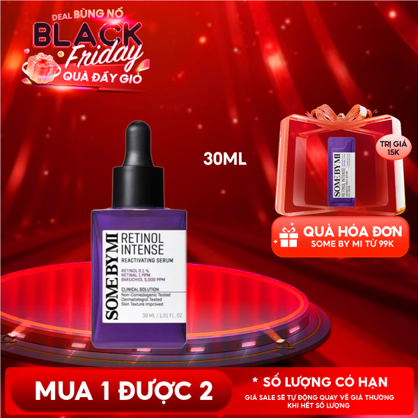  Serum Some By Mi Retinol Cải Thiện Nếp Nhăn, Dưỡng Da Căng Mịn Some By Mi Retinol Intense Reactivating Serum 30ml 