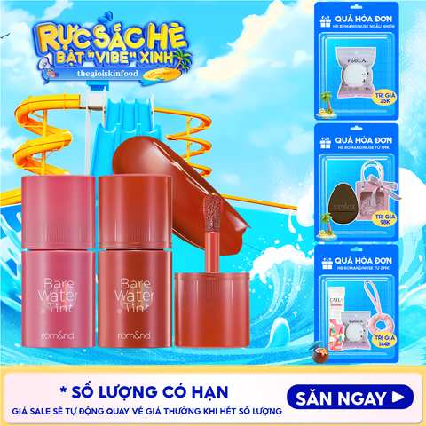 Son Tint Romand Lâu Trôi, Căng Mọng Bare Water Tint