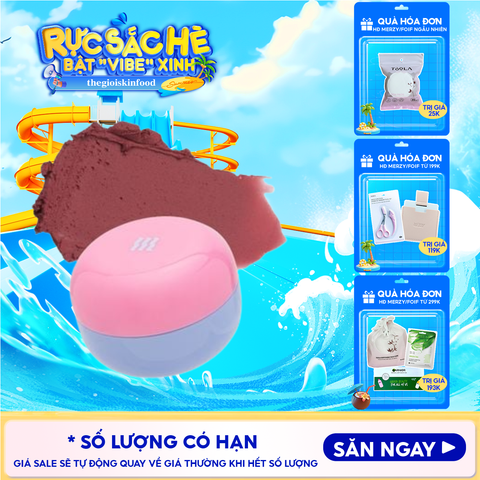 Son Kem Bùn Merzy Kiêm Má Hồng Mờ Lì, Mịn Mượt Như Bơ Dạng Hũ Blurry Lip Mousse 6g