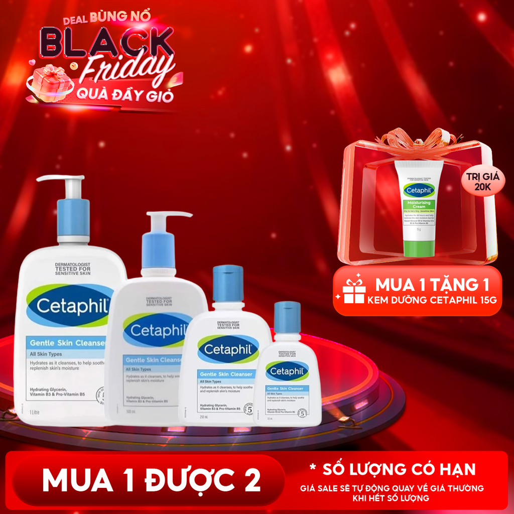 Sữa Rửa Mặt Cetaphil Lành Tính, Dịu Nhẹ Không Xà Phòng Gentle Skin Cleanser