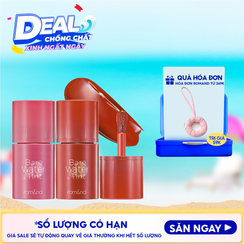 Son Tint Romand Lâu Trôi, Căng Mọng Bare Water Tint