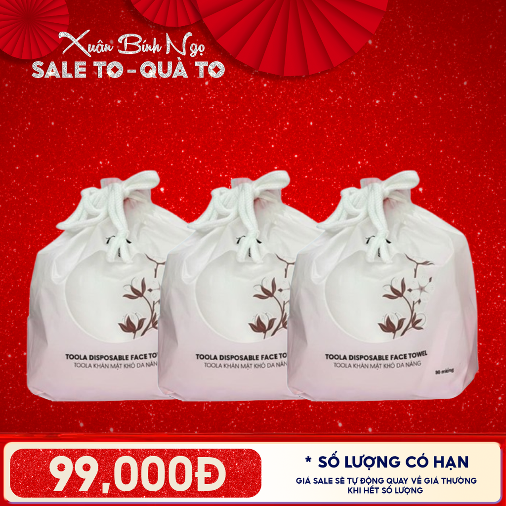Combo Khăn Mặt Khô Đa Năng Cao Cấp, Mềm Mịn TOOLA Disposable Face Towel
