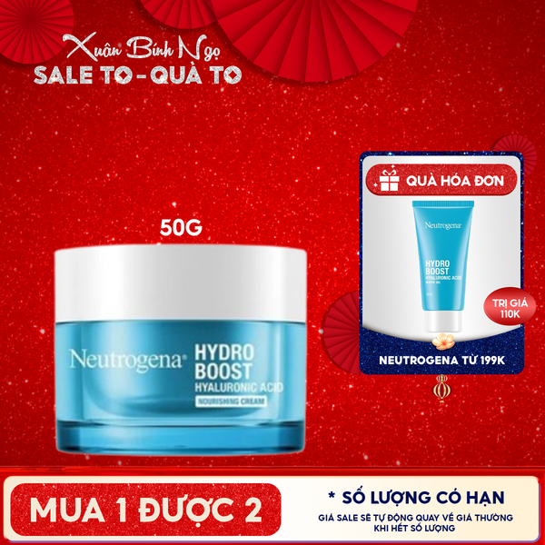  Kem Dưỡng Ẩm Neutrogena Cấp Nước Giúp Da Mịn Màng Dành Cho Da Khô Hydro Boost Nourishing Gel Cream 50g 