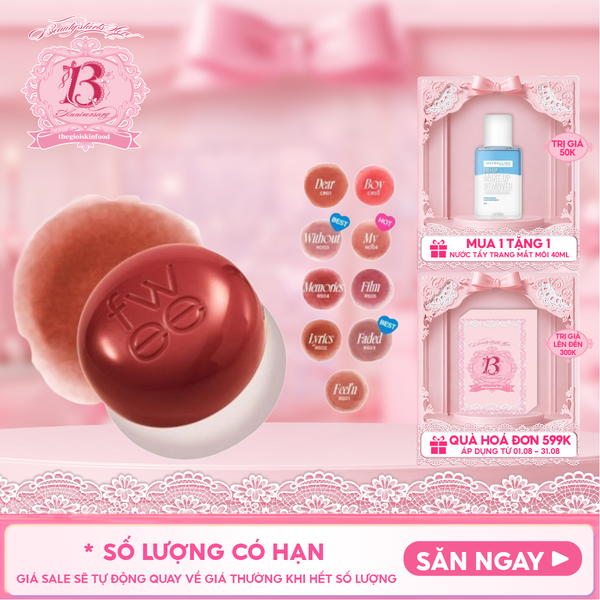  Son Bùn Kiêm Má Hồng Fwee Lip & Cheek Blurry Pudding Pot 5g 