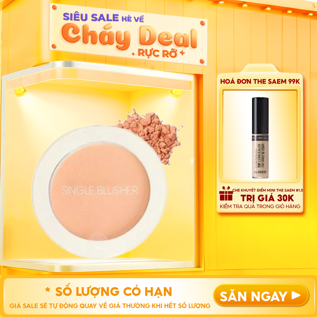 Phấn Má Hồng The Saem Hàn Quốc Xinh Xắn Saemmul Single Blusher 5g
