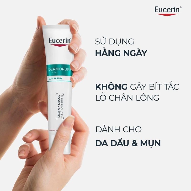 Serum Eucerin Cho Da Mụn Dermopure Clinical Sos Serum 40ml
