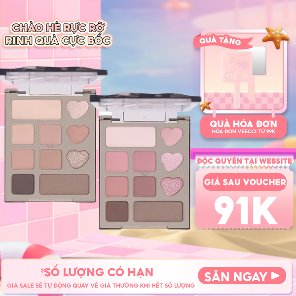  Bảng Phấn Mắt VEECCI 10 Ô Glamorous Dreamland 10 Color Eyeshadow 
