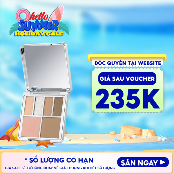  Bảng Phấn Mắt 6 Ô Lemonade Đa Năng Aesthetic Multi-Task Palette - Early Fall 10.8g 