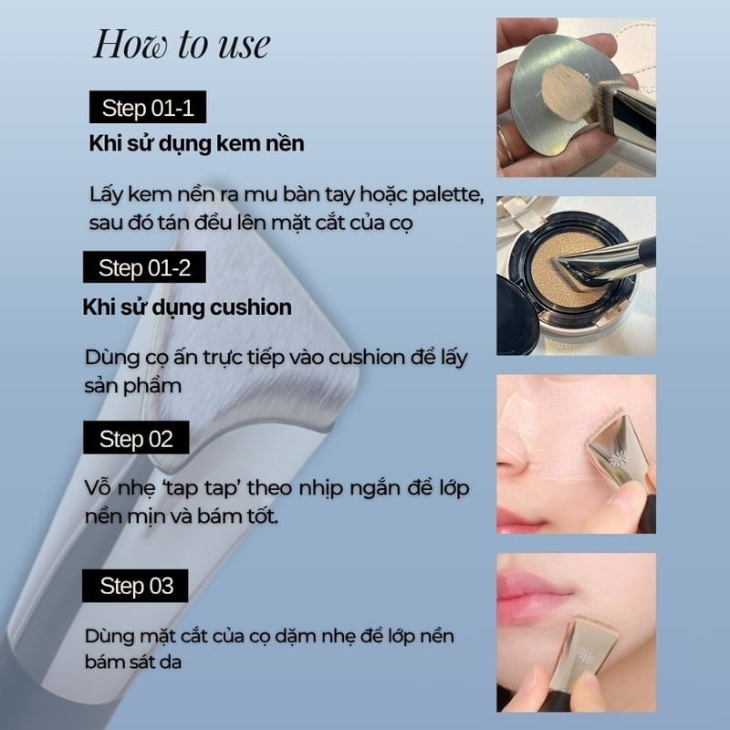 Set Cọ Nền Piccasso #FB33 Tapping Cover Foundation Brush Set