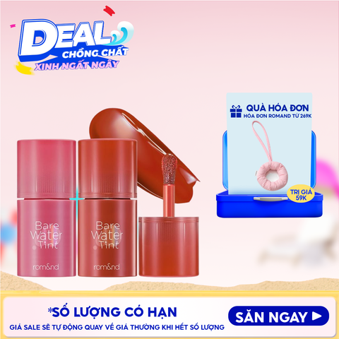 Son Tint Romand Lâu Trôi, Căng Mọng Bare Water Tint