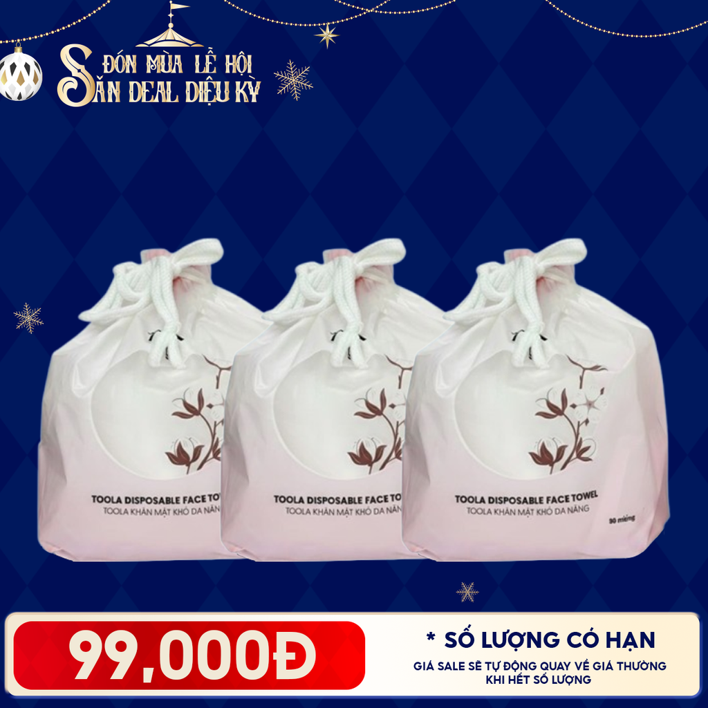 Combo Khăn Mặt Khô Đa Năng Cao Cấp, Mềm Mịn TOOLA Disposable Face Towel