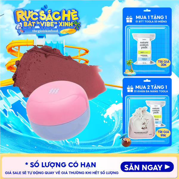  Son Kem Bùn Merzy Kiêm Má Hồng Mờ Lì, Mịn Mượt Như Bơ Dạng Hũ Blurry Lip Mousse 6g 