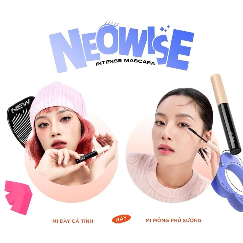 Mascara Dạng Gel Dài Và Cong Mi Tự Nhiên Vacosi Neowise Intense Mascara - VM31