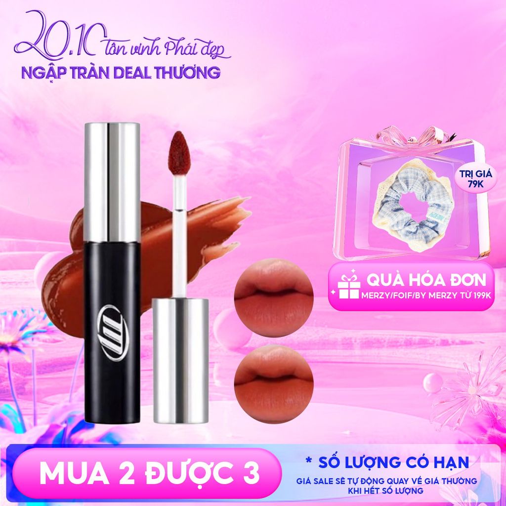 [NEW BY AI] Son Kem Lì Merzy Mịn Mượt Nhẹ Môi, Bền Màu Cyber Mellow Tint