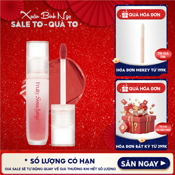  Son Kem Lì Merzy Mịn Mượt Fruity Smudging Velvet Tint 3.5g 