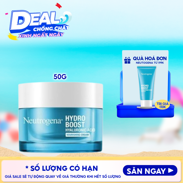  Kem Dưỡng Ẩm Neutrogena Cấp Nước Giúp Da Mịn Màng Dành Cho Da Khô Hydro Boost Nourishing Gel Cream 50g 
