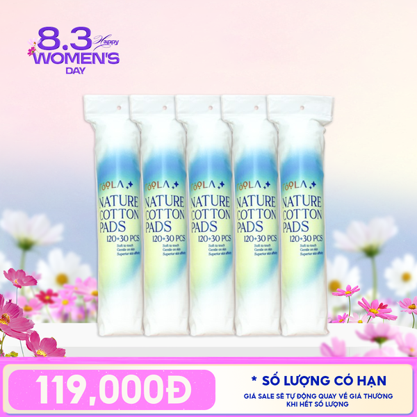  Combo Bông Tẩy Trang Mềm Mịn TOOLA 