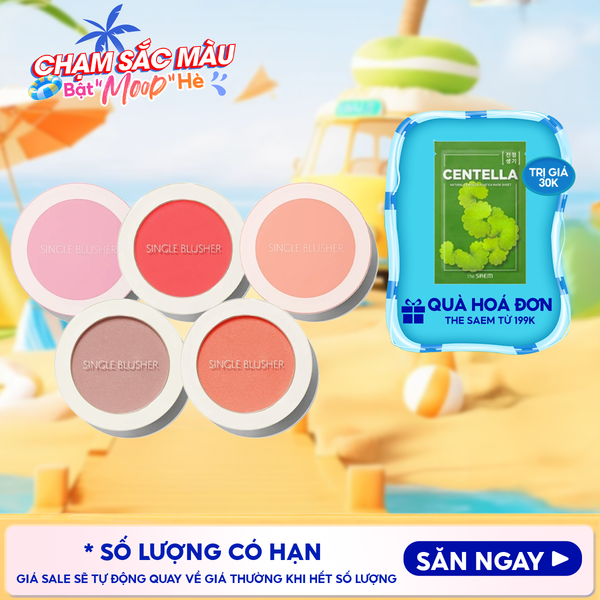  Phấn Má Hồng The Saem Hàn Quốc Xinh Xắn Saemmul Single Blusher 5g 