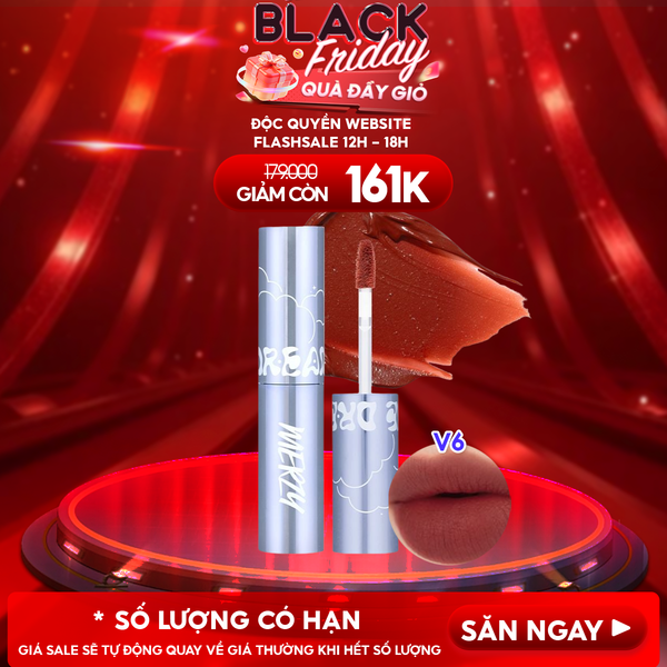  [NEW][V6 PUFFER] Son Kem Lì Merzy Bền Màu, Lâu Trôi The First Velvet Tint 