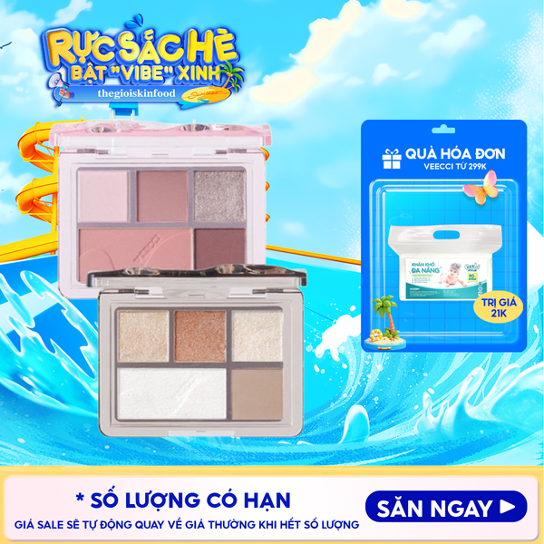  Bảng Phấn Mắt 5 Ô Màu VEECCI Fantasy Dream 5-Color Eyeshadow Palette 5.2g 