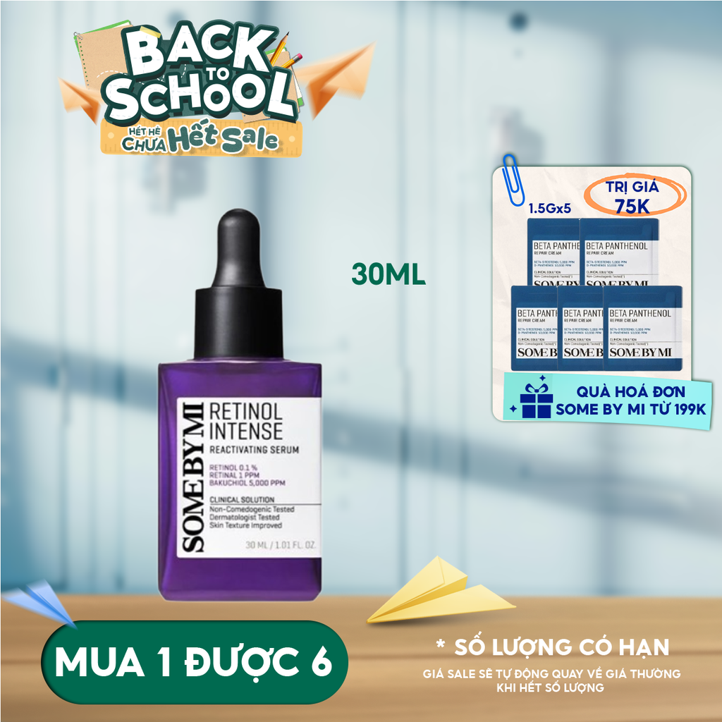 Serum Some By Mi Retinol Cải Thiện Nếp Nhăn, Dưỡng Da Căng Mịn Some By Mi Retinol Intense Reactivating Serum 30ml