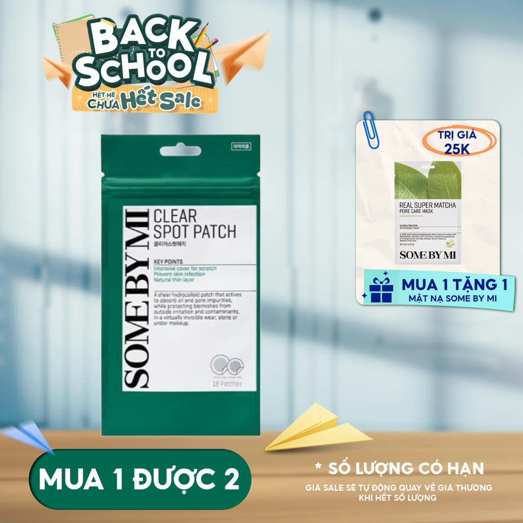 Miếng Dán Mụn Some By Mi Clear Spot Patch - Set 18 miếng