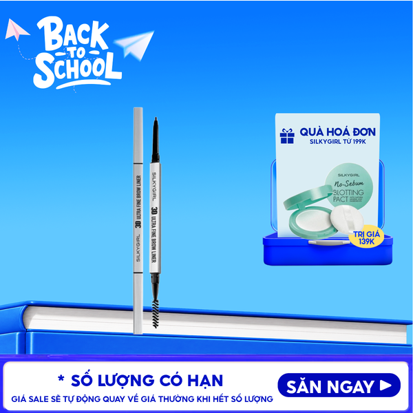  Chì Kẻ Mày Hai Đầu Silkygirl Lâu Trôi 3D Ultra Fine Brow Liner 0.1g 