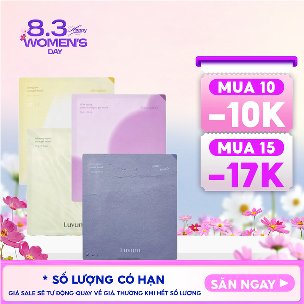  Mặt Nạ Miếng Luvum Dạng Thạch, Dạng Bùn Mask 